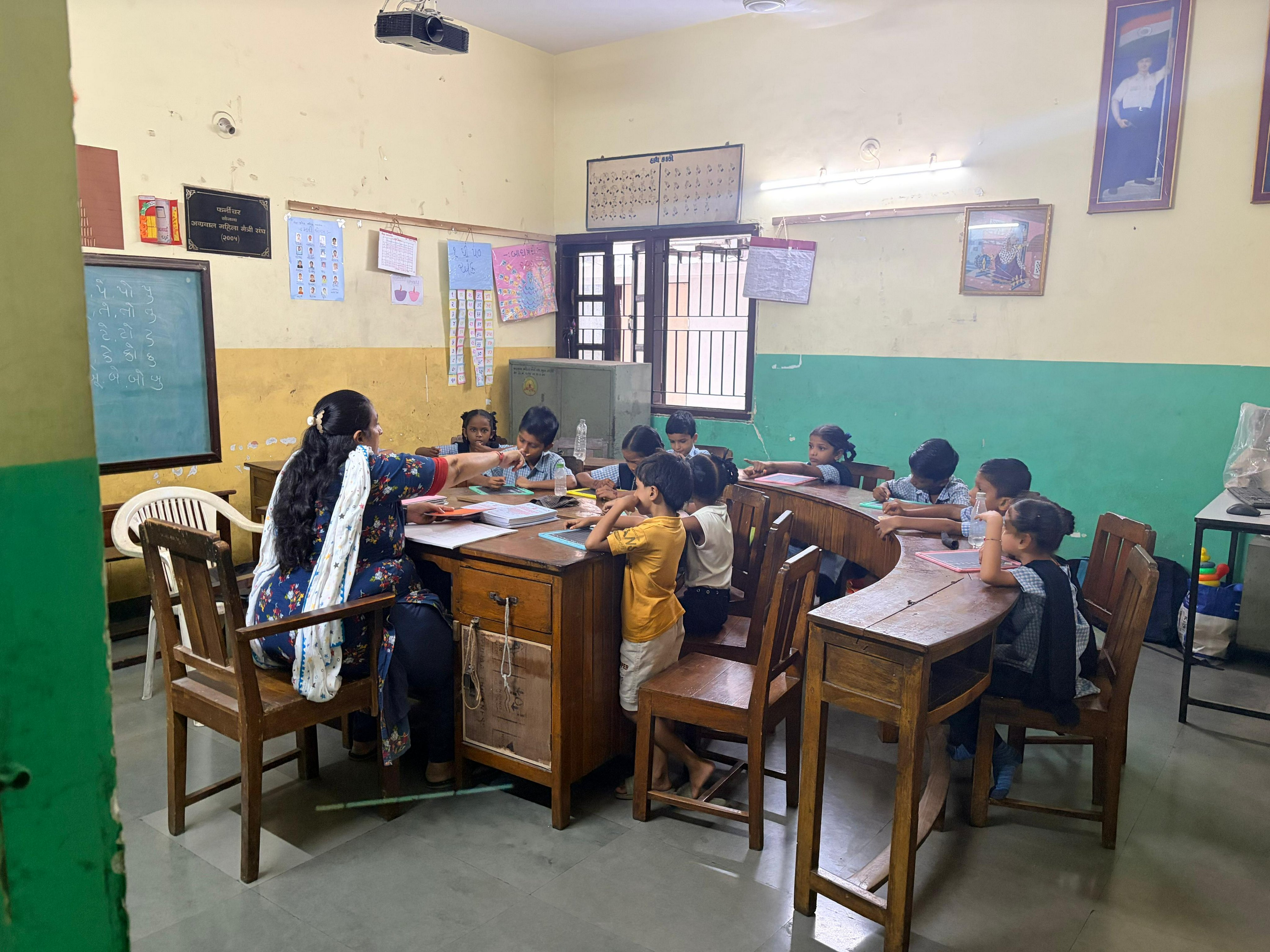 Children learning at Mook Badhir Vikas Trust